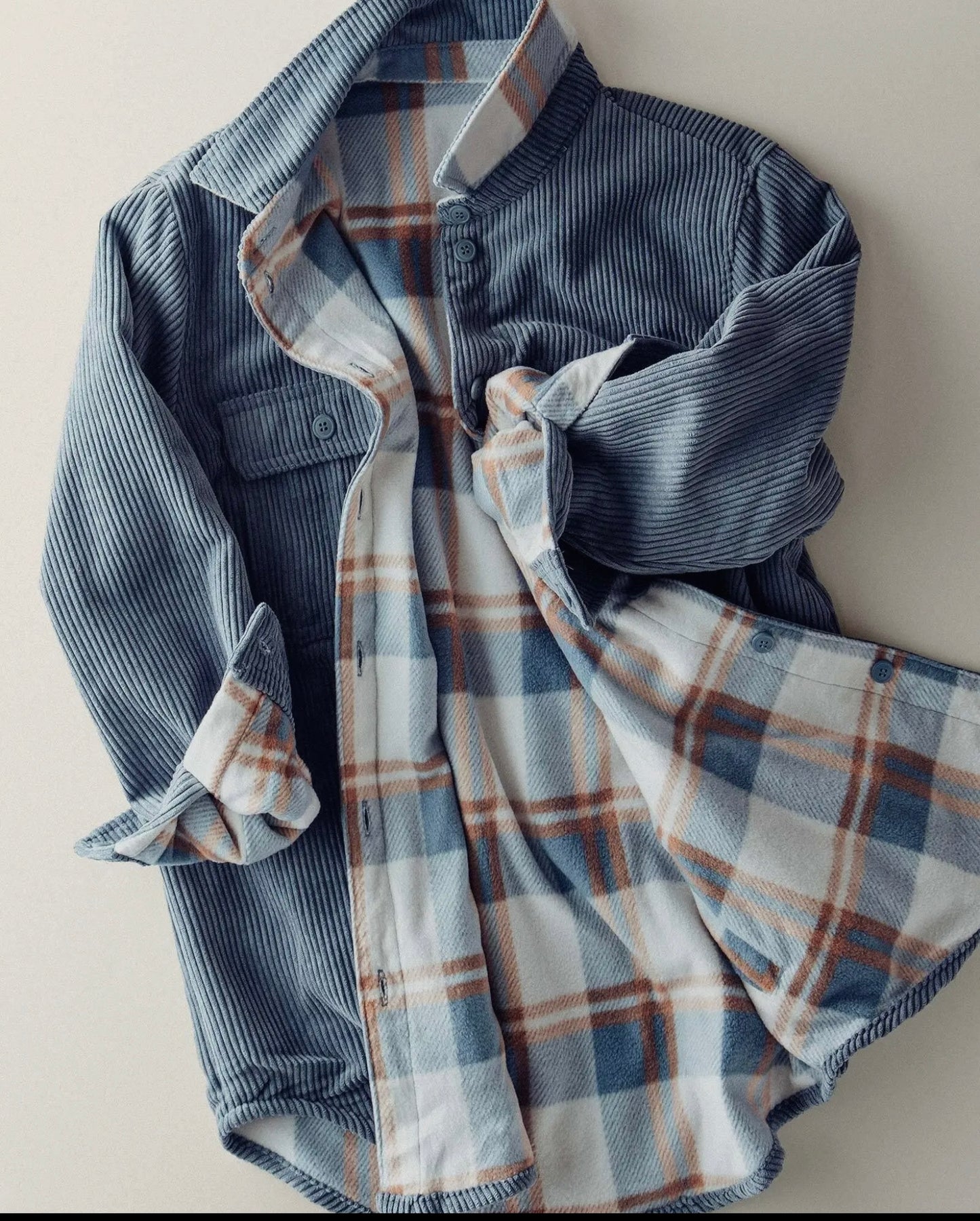 Blue Reversible Shacket