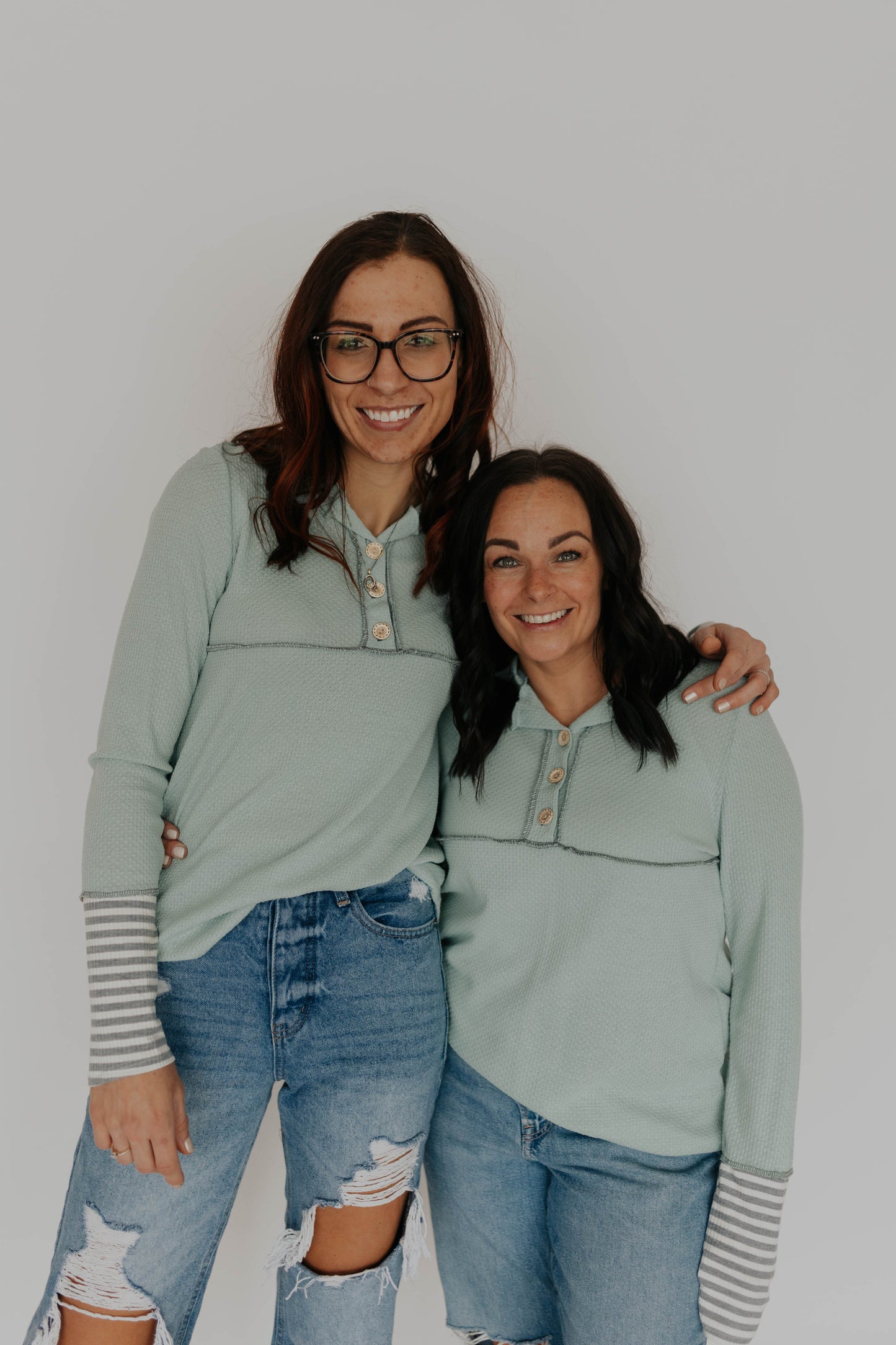 Blue striped long sleeve