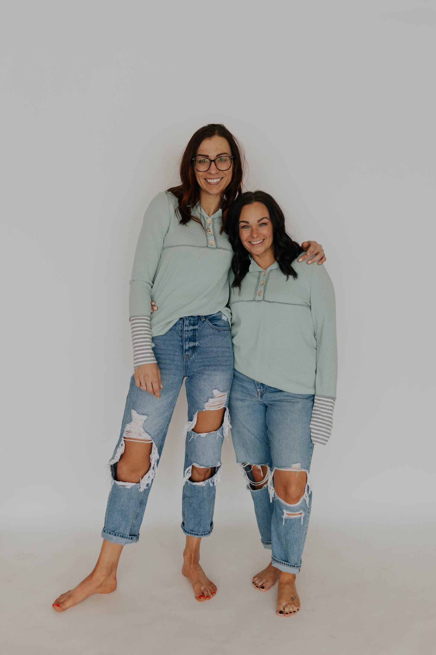 Blue striped long sleeve