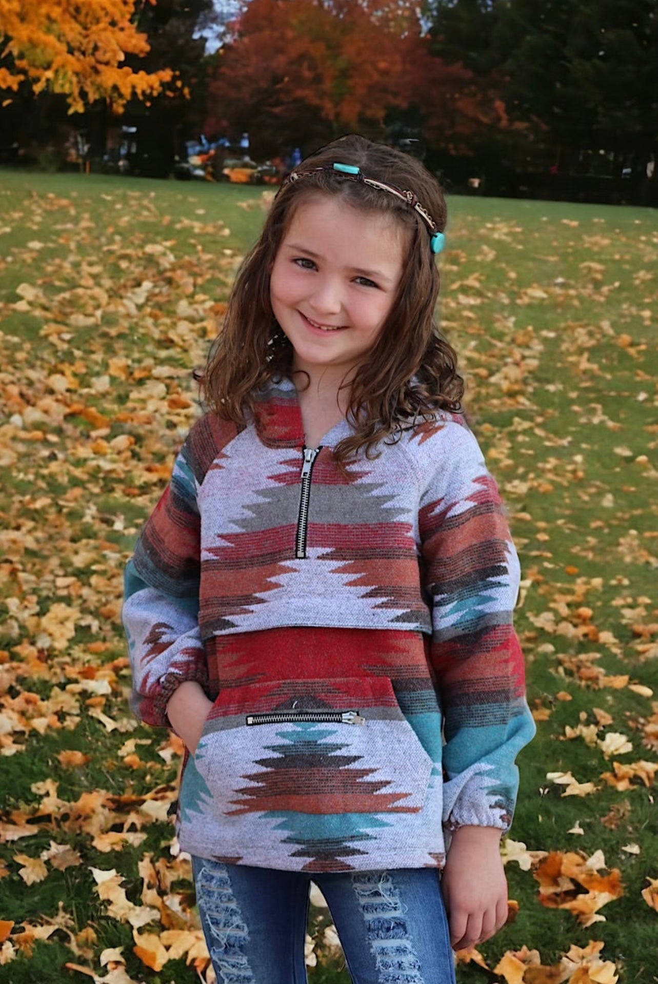 Kids Aztec hoodie