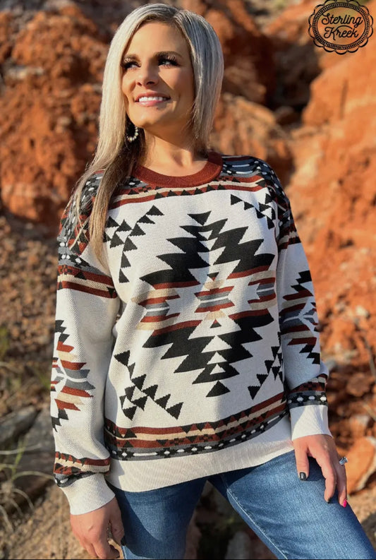 Aztec Knit Sweater