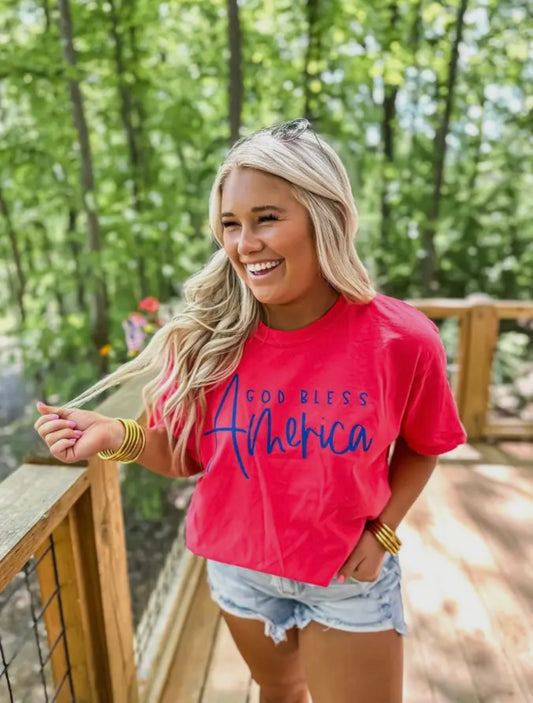 God bless America tee