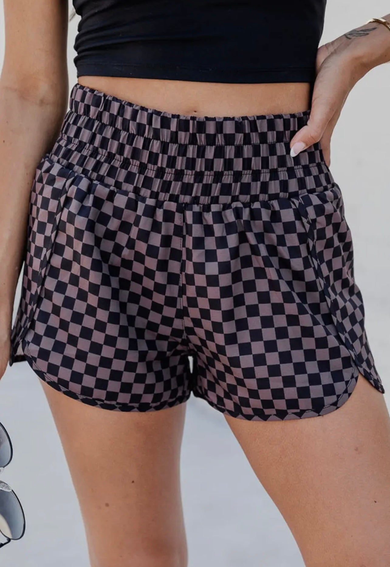 Checkered shorts