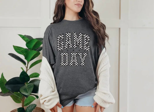 Grey Game Day Tee