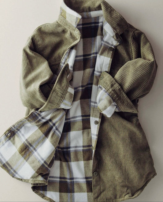 Green Reversible Shacket