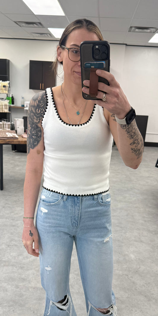 Embroidered Tank