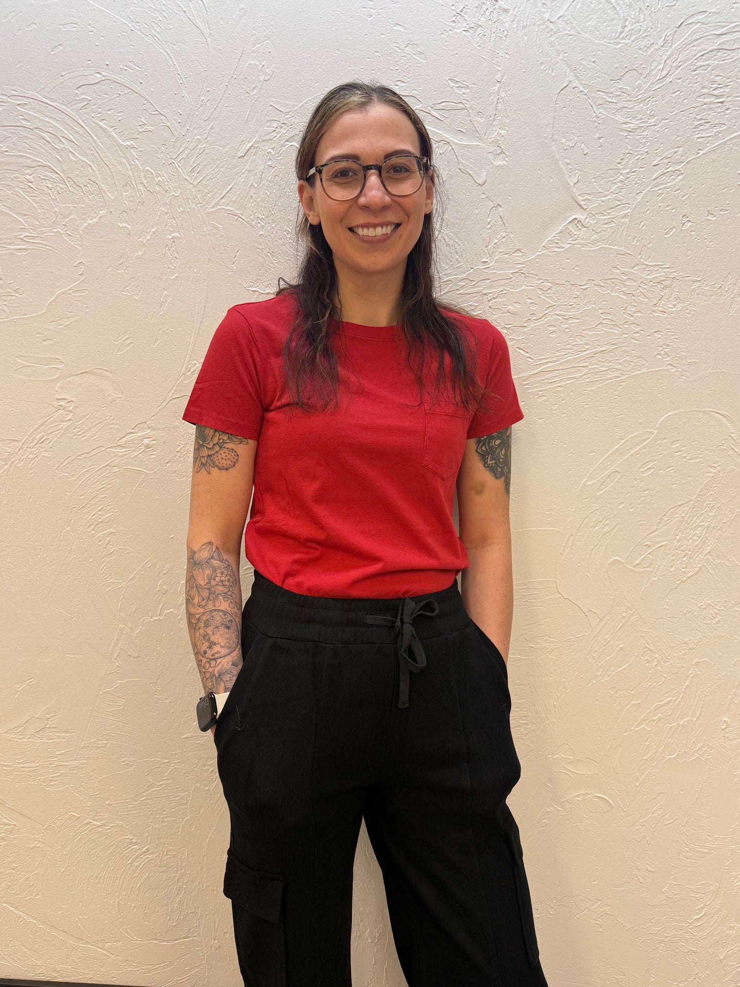Red Pocket Tee