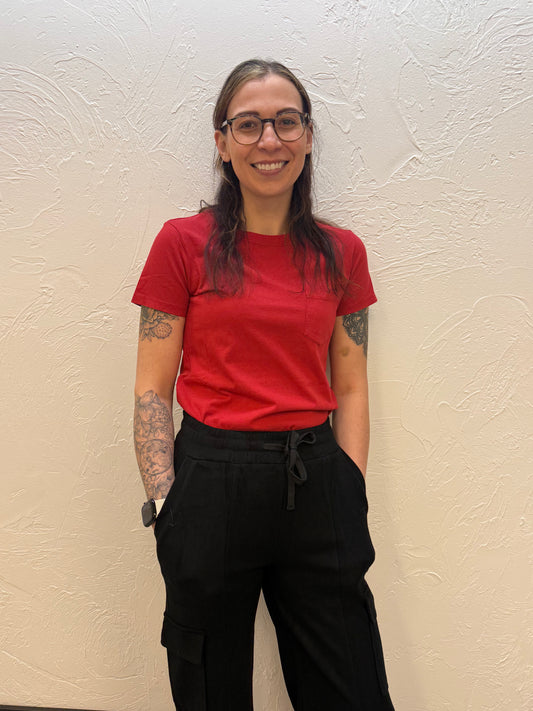 Red Pocket Tee